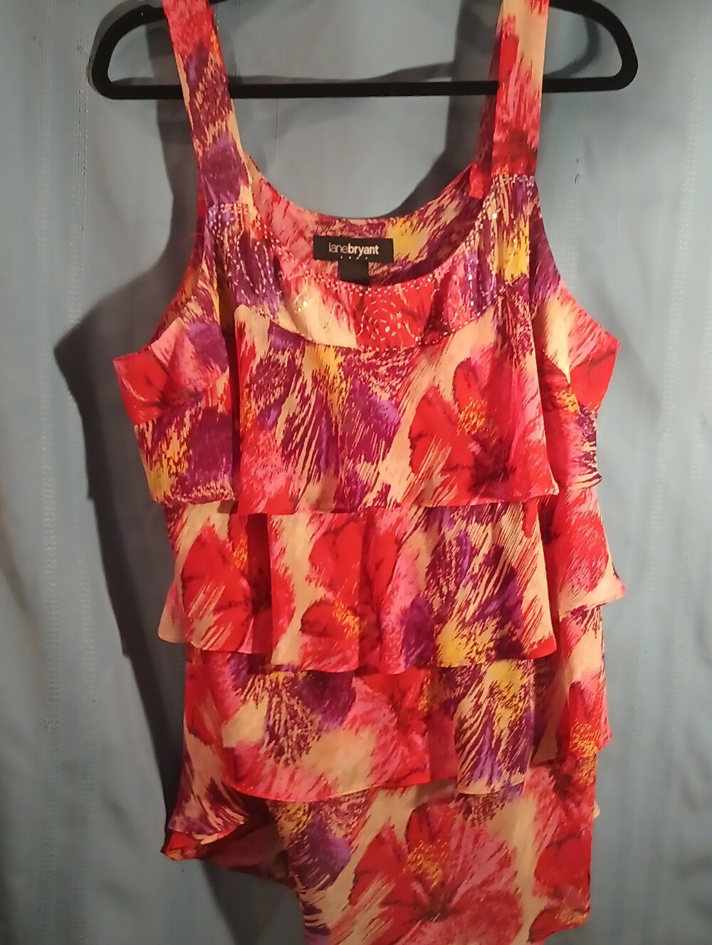 Lane Bryant Layered Abstract Top